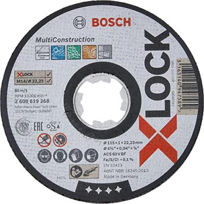 Bosch X-lock Multi Material 115x1.0 Mm Noir