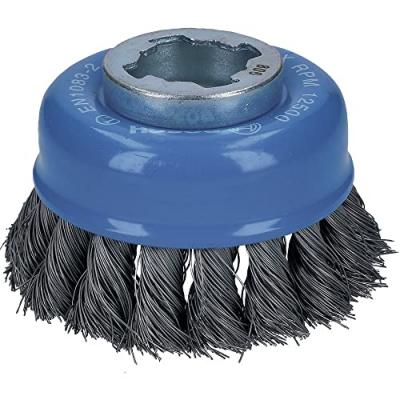 Brosse boisseau acier X-Lock BOSCH &Oslash;75 Fil 0.35 mm - 2608620726