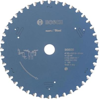 Expert de la lame de scie circulaire pour l'acier. 190 x 20 x 2,0 mm
