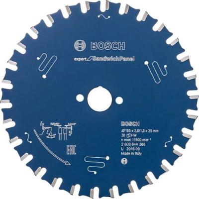 Bosch Lame de scie circulaire EX SH H. 165x20-30. 165 x 20 mm. 30
