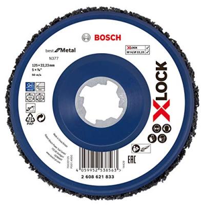 Disque de nettoyage grossier Bosch pour m&eacute;tal, 125 x 22,23 mm X-LOCK