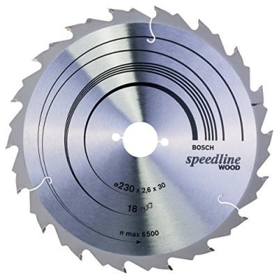 Bosch - Lame de scie circulaire Speedline Bois 230 x 30 x 2,4 mm 18