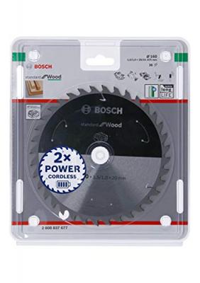 Bosch - Lame de scie circulaire standard pour bois, 160x1.5 / 1x20, 36 dents