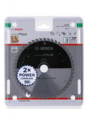 Bosch - Lame de scie circulaire standard pour bois, 160x1.5 / 1x20, 48 dents