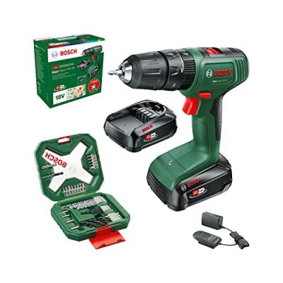 Perceuse visseuse &agrave; percussion Bosch EasyImpact 18V-40 2x2.0AH + Coffret X-Line 34 pi&egrave;ces