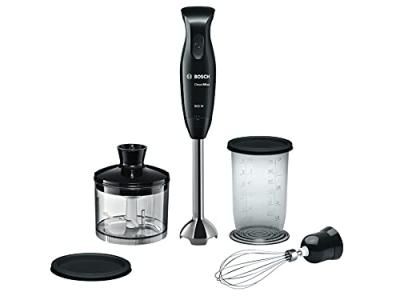 Bosch CleverMixx MSM2650B - Mixeur &agrave; main - 600 Watt - noir/anthracite