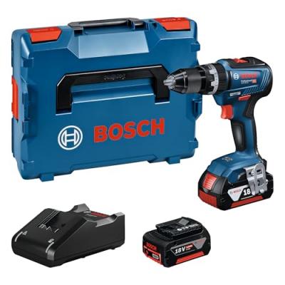 Bosch - Perceuse visseuse &agrave; percussion gsb 18V-55 2x4,0Ah - 06019H5300