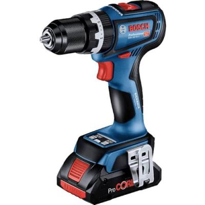 Perceuse &agrave; Percussion BOSCH GSB 18V-90 C (2 x 5,0 Ah GAL18V-40 L-Boxx 136)