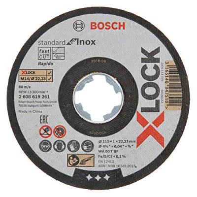 Bosch X-lock Standard Inox 10x115x1 Mm Gris