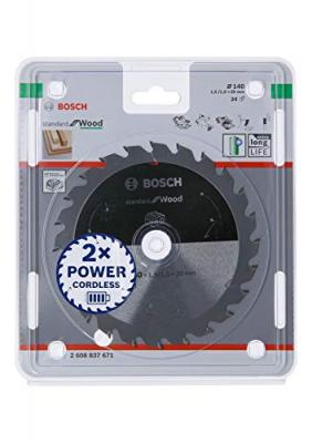 Lame de scie circulaire standard pour bois, 140x1.5 / 1x20, 24 dents - Bosch