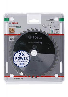Bosch Lame de scie circulaire Standard for Wood pour scies sans fil 165x1.5-1x20, T36 - 2608837686