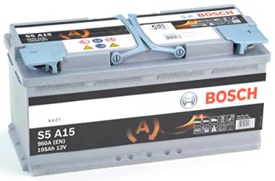BOSCH Batterie Auto AGM S5A15 105Ah/950A