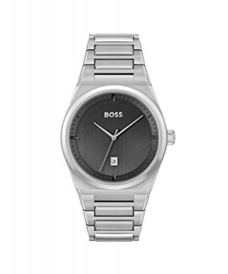 Montre Steer Noir 1513992 Gris BOSS
