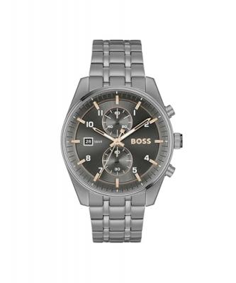 Montre Homme Boss Skytraveller - 1514153 Bracelet Acier Gris