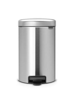 Poubelle &agrave; p&eacute;dale Newlcon 12l - Brabantia - Noir - M&eacute;tal