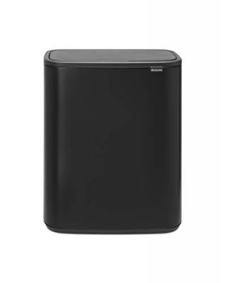 BRABANTIA Poubelle Bo Touch Bin - 60 L - Matt Black