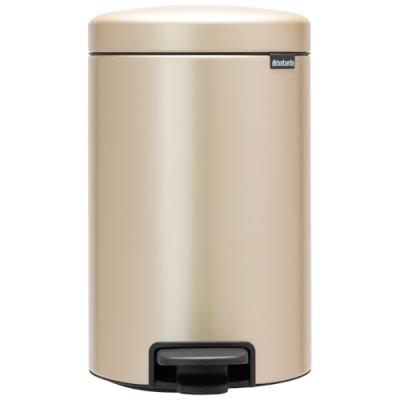 BRABANTIA Poubelle &agrave; P&eacute;dale NewIcon 12 L - Metallic Gold
