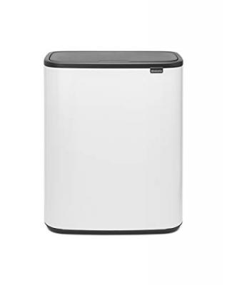 BRABANTIA Poubelle Bo Touch Bin - 60 L - White