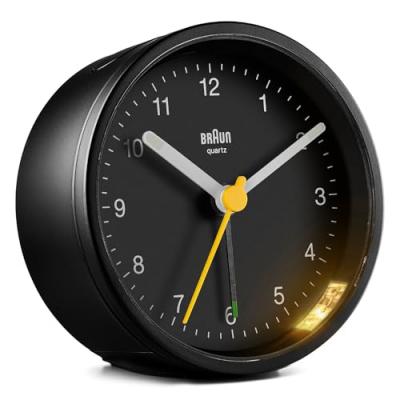 HORLOGE ANALOGIQUE NOIRE 7.6x7.6x3.5cm BC-12-B Braun