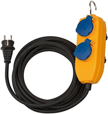 Rallonge de c&acirc;ble d'alimentation 5. 00 m h07rn-f 3g1. 5 ip44 jaune