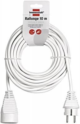 Rallonges standard blanche 10 m&egrave;tres 3g1,5