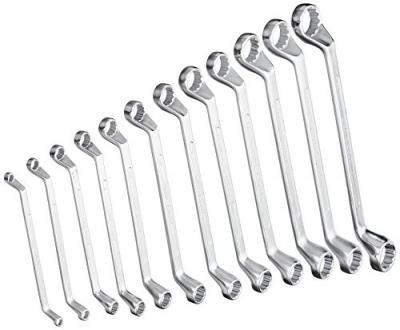 MANNESMANN Jeu de 12 cles polygonales en chrome vanadium - 6 a 32 mm