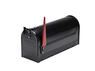 U.S. MAILBOX avec drapeau inclinable noire