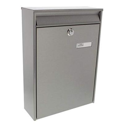 BURG-W&Auml;CHTER Bo&icirc;te aux lettres Berlin 3777 Ni Acier inoxydable Argent&eacute;