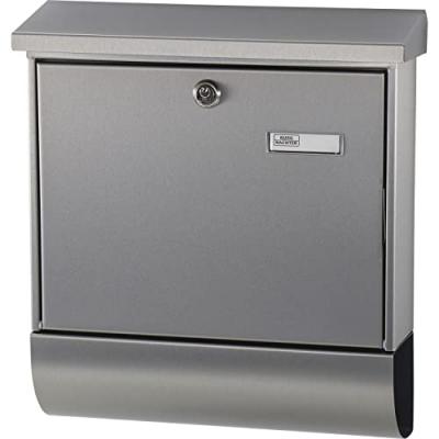 BURG-W&Auml;CHTER Bo&icirc;te aux lettres Amrum-Set 38670 Ni Inox Argent&eacute;