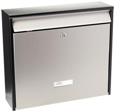 BURG-W&Auml;CHTER Bo&icirc;te aux lettres Oxford 6877B+S Acier inoxydable Argent&eacute;