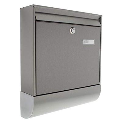 Burg-w&auml;chter bo&icirc;te aux lettres borkum-set 38770 ni inox argent&eacute; 424018