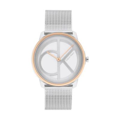 Montre Femme Iconic mesh Bleu 25200033 Gris Calvin Klein
