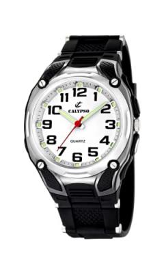 Montre Homme CALYPSO 3 AIGUILLES K5560-4 - Bracelet R&eacute;sine Noir