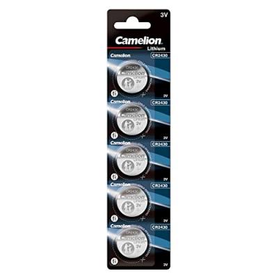 Camelion 13005430 Lot de 5 piles bouton lithium CR2430 (Argent&eacute;)
