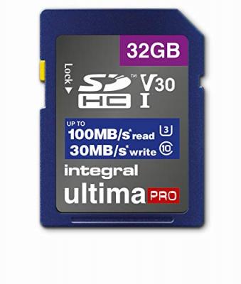 Carte S&eacute;cure Digital Integral Sdhc 32gb Cl10 V30 30mb