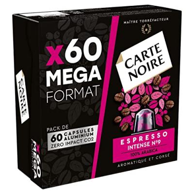 Caf&eacute; capsules Compatibles Nespresso expresso intense &deg;9