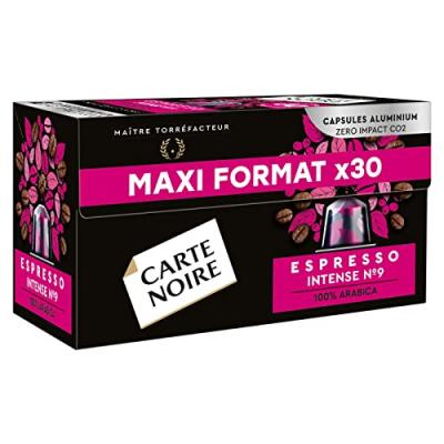 Caf&eacute; capsules Compatibles Nespresso Espresso intense 9