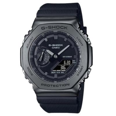 Montre Homme CASIO GM-2100BB-1AER - Bracelet R&eacute;sine Noir