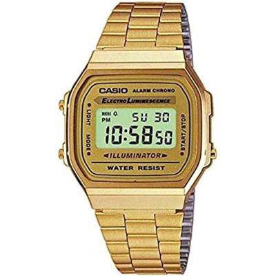 Casio Men's A168WG-9W Digital Stainless-Steel Quartz Fashion Watch