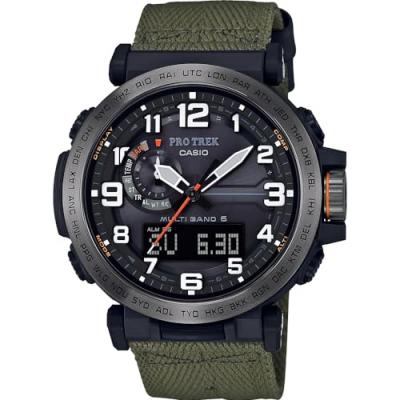Casio Montre Vert Analogique - Digital Hommes Protrek Prw-6600yb-3er
