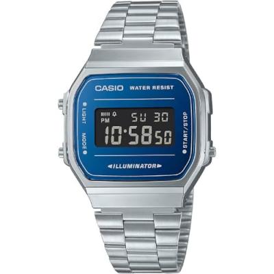 Montre Homme Casio A168WEM-2BEF - Bracelet Acier Argent