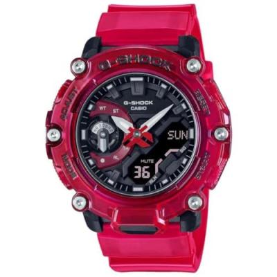 Montre Homme GA-2200SKL-4AER - Bracelet R&eacute;sine Rouge