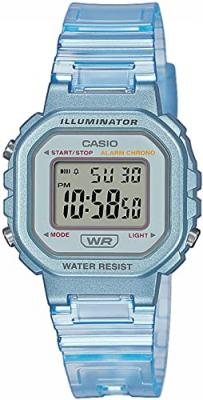 Montre Casio Vintage Femme Bleu et Transparent