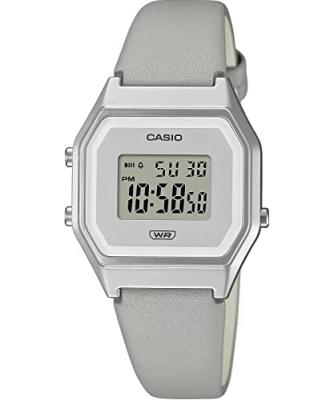Montre Femme CASIO ORIGINAL VINTAGE LA680WEL-8EF - Bracelet Cuir Gris