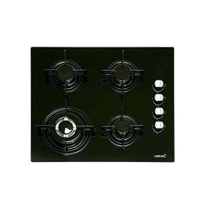 Plaque au gaz Cata CI631BK 1412 60 cm Noir Verre (4 cuisini&egrave;re)