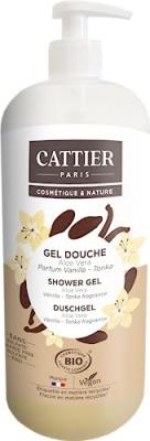 Cattier - Gel douche sans sulfate Parfum Vanille - Tonka 1L