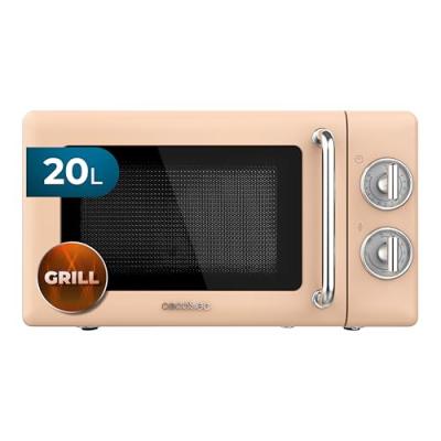 Cecotec ProClean 3110 Micro-ondes R&eacute;tro avec Grill 20L 700W Beige