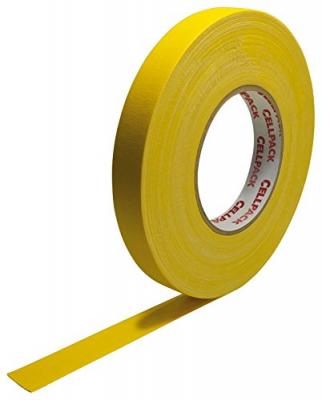CellPack 146048 Ruban adh&eacute;sif toil&eacute; No. 90 jaune (L x l) 50 m x 19 mm