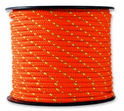 CHAPUIS - Tresse polyest./polyamide orange/vert &Oslash;3mm 200kg bob 25m