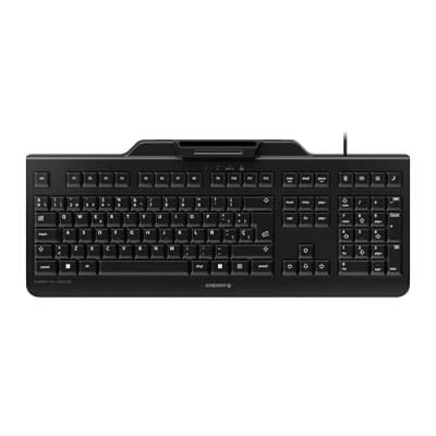 Cherry Clavier et Lecteur de Puce Int&eacute;gr&eacute;e (ID) Noir
